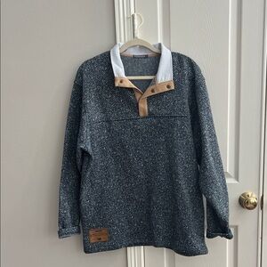Southern Marsh Navy and Tan Women's Pullover